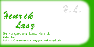 henrik lasz business card